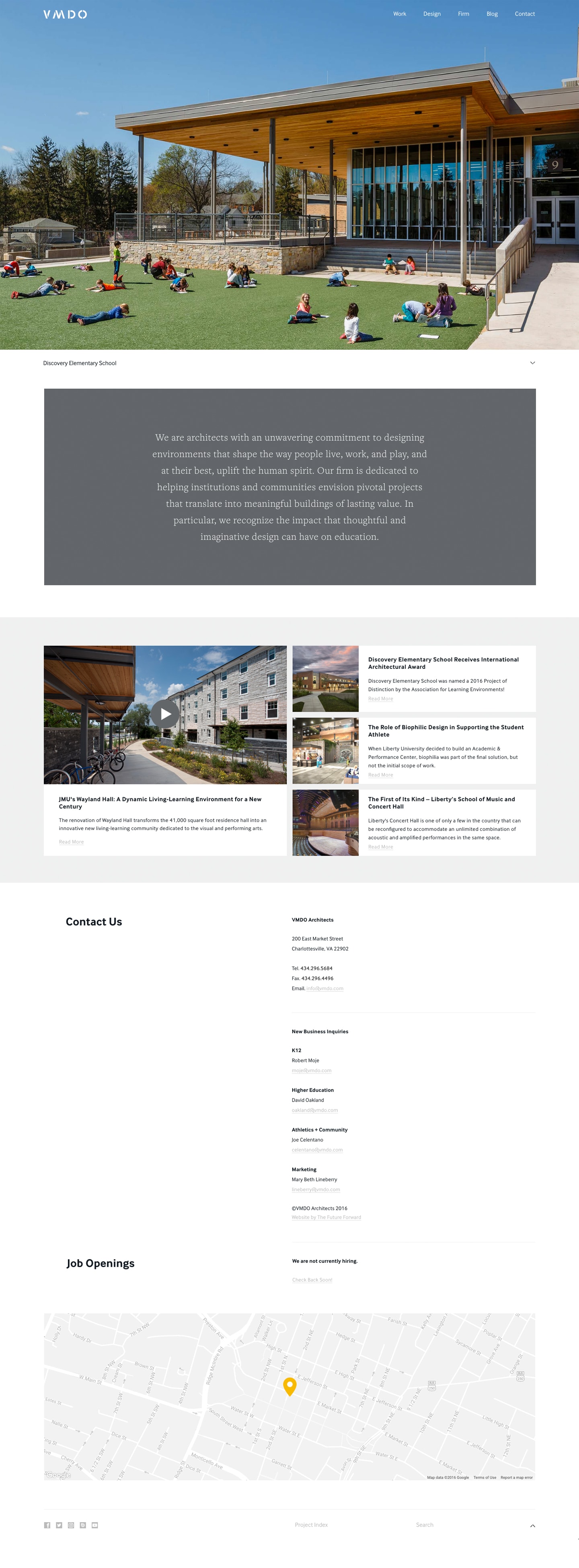 architecture website design