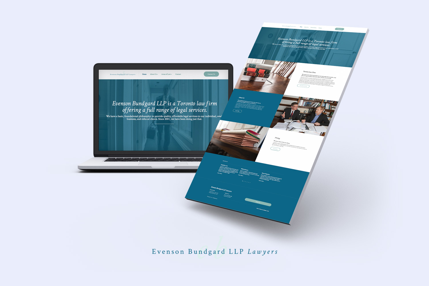 Modern law firm website designer in Toronto